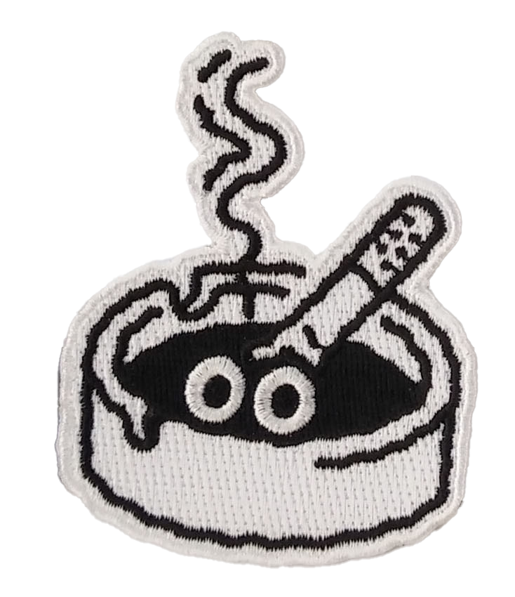 preorder: ashtray iron on patch